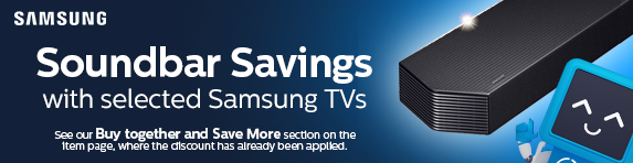 Samsung - Soundbar Savings WBW Selected TVs