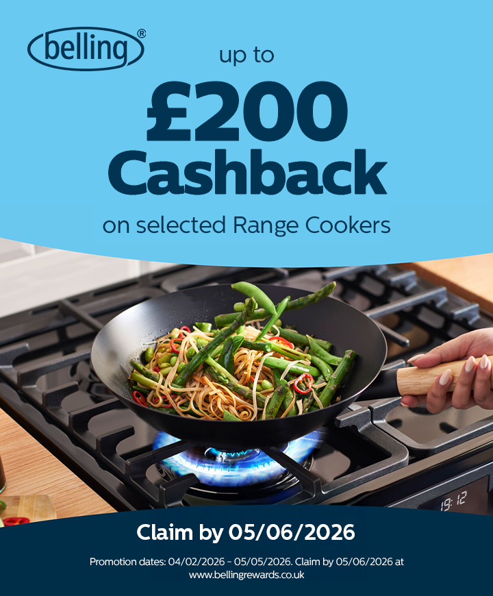Belling - Up to �200 Cashback on Selected Cookers and Range Cookers - 05.05.2026
