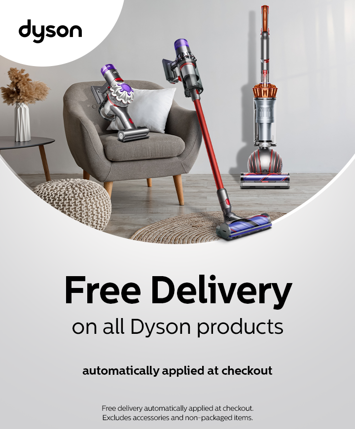 Dyson - Free Delivery on all Dyson products - Ongoing