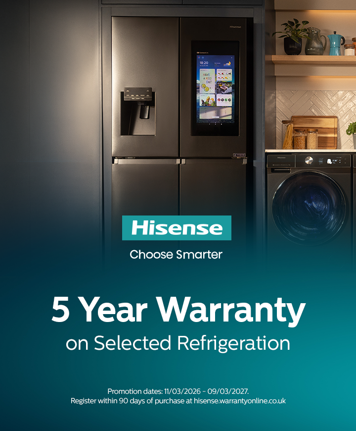 Hisense - 5 Year Warranty on Selected Refrigeration Appliances - 09.03.2027