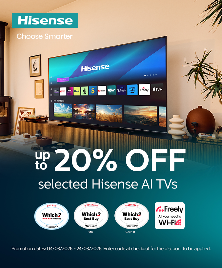 Hisense - Up to 20% Discount on Selected TVs - 24.03.2026