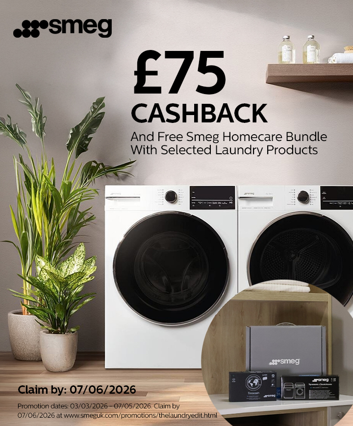 Smeg - �75 Cashback and Free Homecare Bundle - 07/06/2026