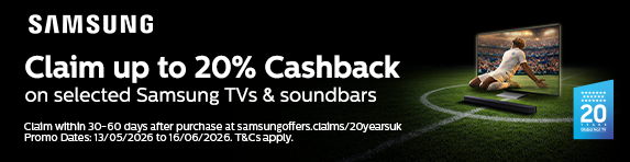 [HP]Samsung - Up to 20% Cashback with Selected TVs and Soundbars - 16.06.2026