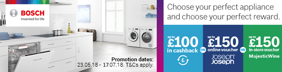 Bosch Choice Campaign Cashback/Voucher 23.05.18-17.07.18