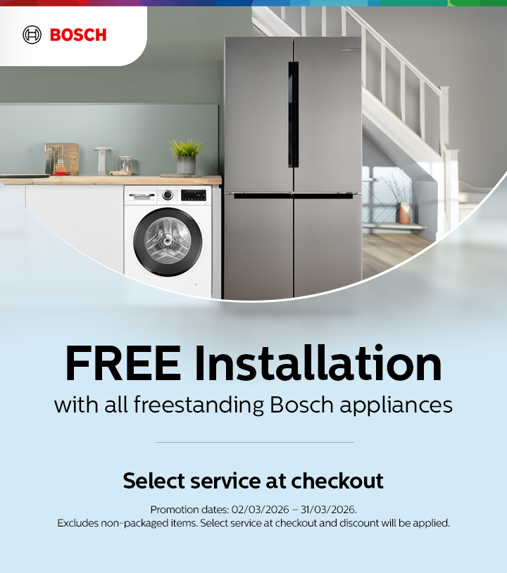 Bosch - Free Installation on all Freestanding Appliances - 31.03.2026