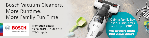 BOSCH Summer Days Floorcare Promotion - 05.06.19 - 16.07.19