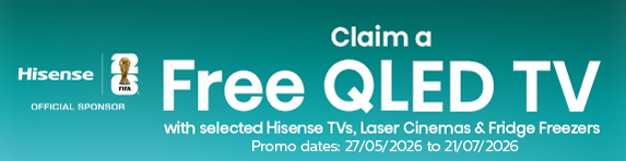 [HP]Hisense - Claim a Free QLED TV With Selected TVs and Refrigeration - 21.07.2026