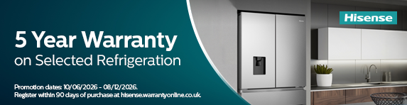 Hisense - 5 Year Warranty with Selected Refrigeration - 08.12.2026