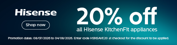 [HP!]Hisense - 20% Off All KitchenFit Appliances - 04.08.2026