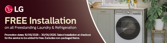 [HP]LG - Free Installation on all Freestanding Laundry and Refrigeration - 30.06.2026