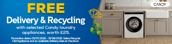 Candy - Free Delivery and Old Product Recycling With Selected laundry - 31.08.2026