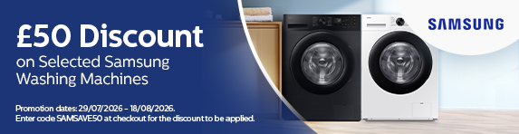[HP]Samsung - ?50 Discount on Selected Samsung Washing Machines - 18.08.2026