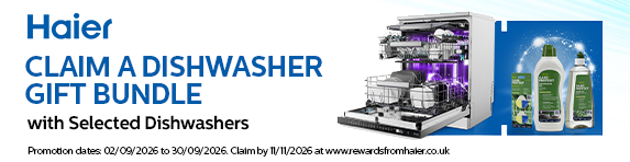 Haier - Claim a Free Dishwasher Bundle with Selected Dishwashers - 30.09.2026