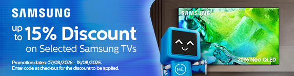 [HP]Samsung - Up to 15% Off Selected TVs - 18.08.2026
