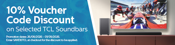 TCL - 10% Discount on Selected Soundbars - 01.09.2026