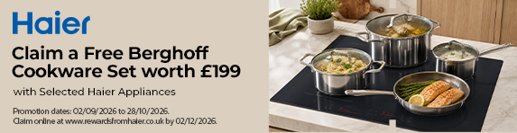 Haier - Free Berghoff Set with Selected Appliances - 28.10.2026