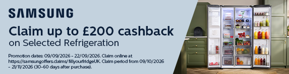 Samsung - Claim up to ?200 cashback on selected refrigeration - 22.09.2026