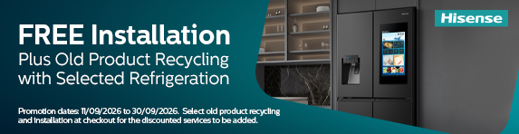 Hisense - Free Installation and Old Product Recycling with Selected Refrigeration - 30.09.2026