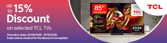TCL - Up to 15% Discount on Selected TVs - 27.10.2026
