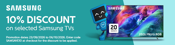 [HP]Samsung - 10% Discount on Selected TVs - 06.10.2026