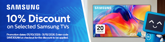 Samsung - 10% Discount on Selected TVs - 31.10.2026
