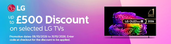 LG - Up to ?500 Discount on Selected TVs - 31.10.2026