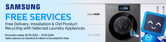 [HP]Samsung - Free Delivery, Installation and Recycling with Selected Laundry - 31.10.2026
