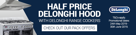 Delonghi Half Price Cooker Hood 24.05.19 - 30.06.19