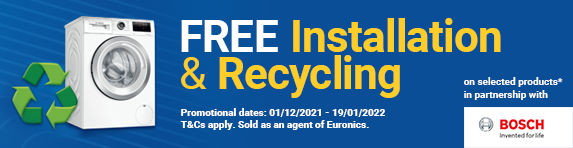 Bosch - Free Installation and Recycling - 19.01.2022