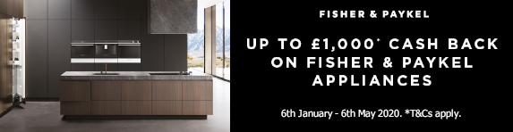 Fisher & Paykel up to ?1000 Cashback 06.01.2020 - 06.05.2020