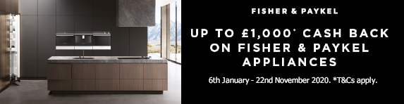 Fisher & Paykel up to ?1000 Cashback 06.01.2020 - 22.11.2020
