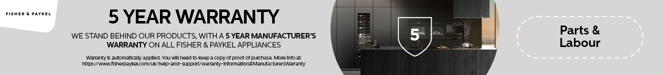 Fisher and Paykel - 5 Year Guarantee (S) - ongoing