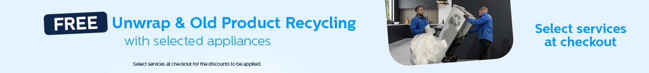 ME - Free Unwrap and Old Product Recycling with all MDA Agency Appliances - Ongoing