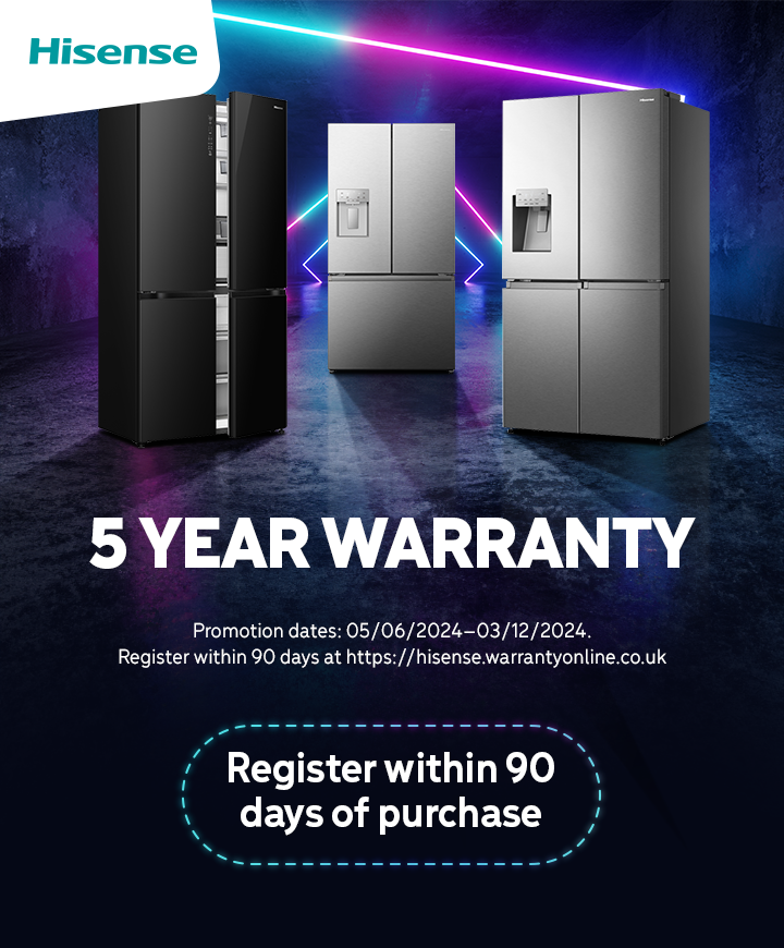 Hisense RQ758N4SWSE American Fridge Freezer, Stainless Steel, E Rated Marks Electrical