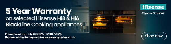 Hisense - 5 Year Warranty on Selected Cooking Appliances - 02.06.2026