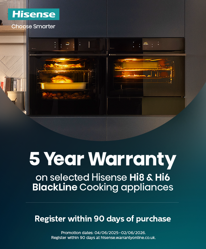 Hisense - 5 Year Warranty on Selected Cooking Appliances - 02.06.2026