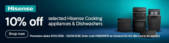 Hisense - 10% Off Selected Cooking Appliances and Dishwashers - 03.03.2026