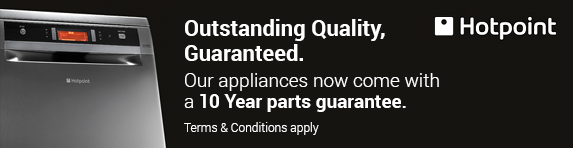 Hotpoint 10 Year Parts and 1 Year Labour Guarantee - Agency and Non Agency - 31.12.2021