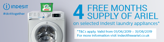 Indesit Free Ariel Promotion 01.06.2019 - 31.08.2019
