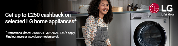 LG - Up to ?250 Cashback on Laundry - 30.09.2021