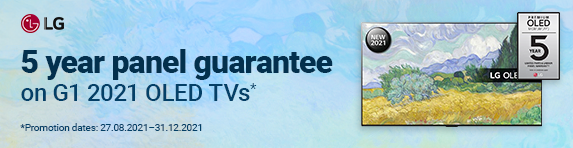 LG - 5 year panel guarantee on G1 2021 OLED - 31.12.2021
