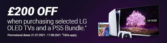 LG - Save ?200 on PS5 and OLED TVs - 17.08.2021