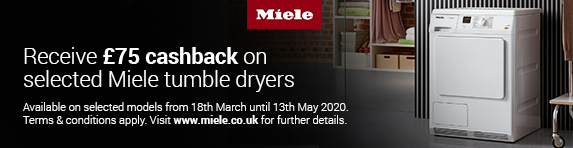 Miele Condenser Dryer Cashback 18.03.2020 - 13.05.2020