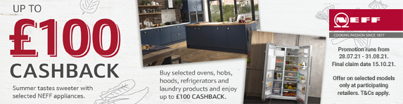 Neff - Up to ?100 Cashback - 31.08.2021
