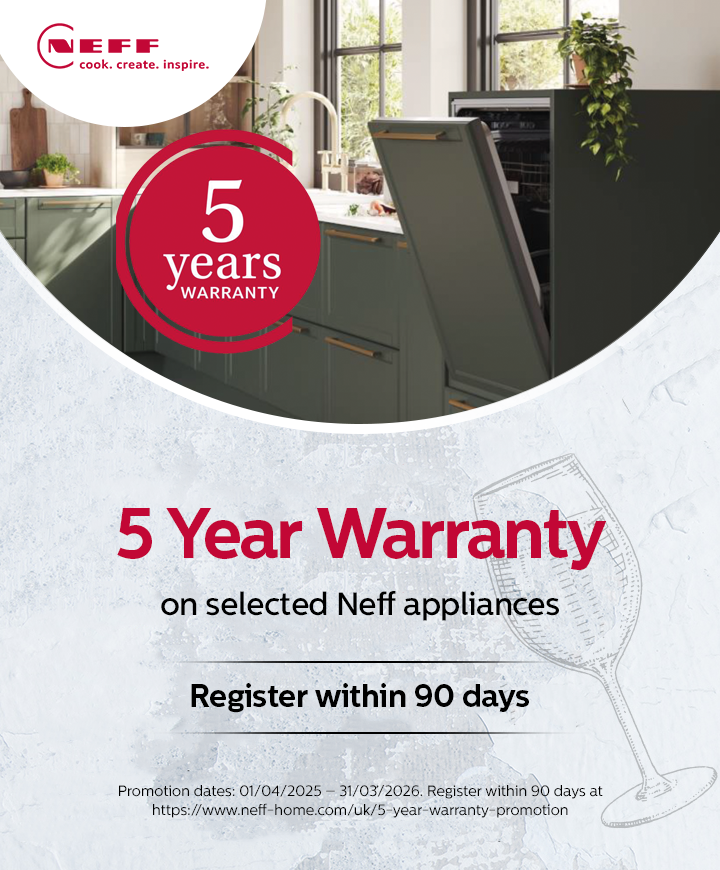 Neff - 5 Year Warranty on Selected Appliances - 31.03.2026