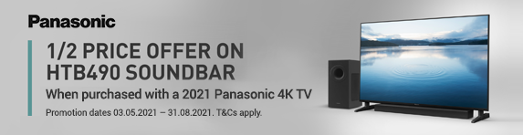 Panasonic - Half Price SC-HTB490EBK with 2021 TV - 31.08.2021