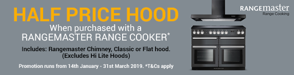Rangemaster Half Price Hood Promotion 14.01-31.03.2019