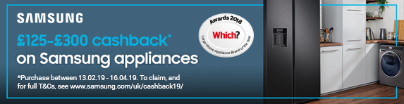 Samsung RS8000 and Quickdrive Cashback 13.02.2019 - 16.04.2019