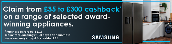 Samsung DA up to ?300 Cashback 07.09.2018 - 06.11.2018
