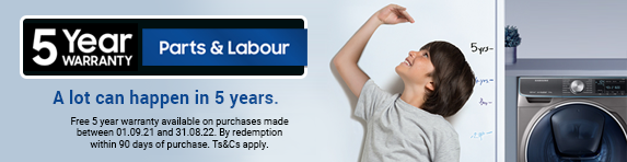 Samsung 5 Year Extended Warranty - 31.08.2021